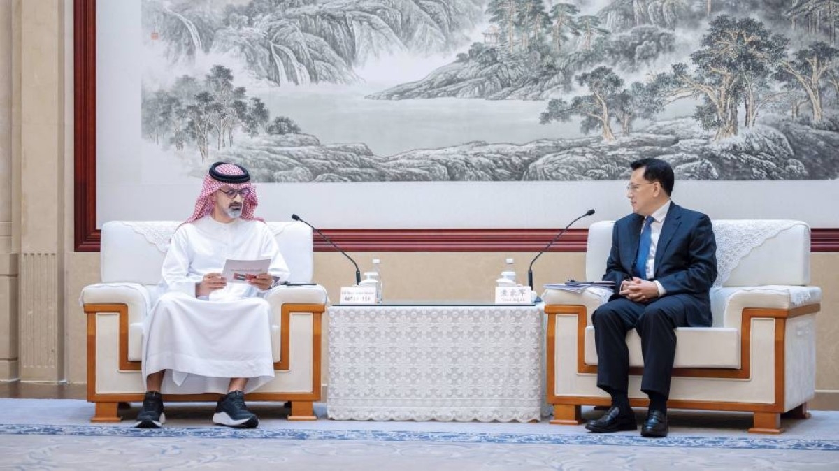 عمار النعيمي يبحث التعاون مع الصينفي التكنولوجيا والصناعة والطاقة