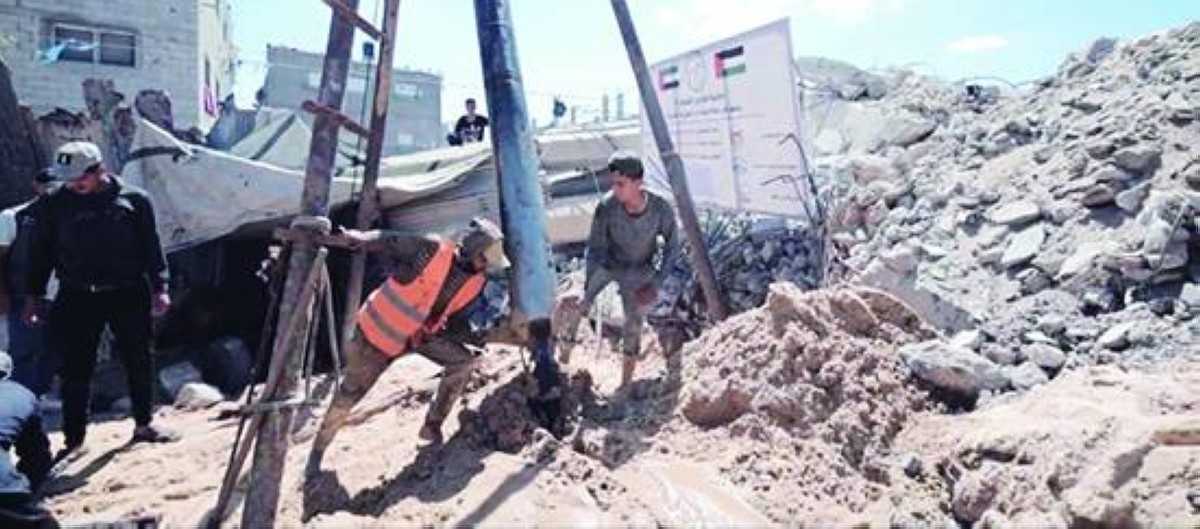 «الفارس الشهم 3» تحفر آبار مياه في غزة