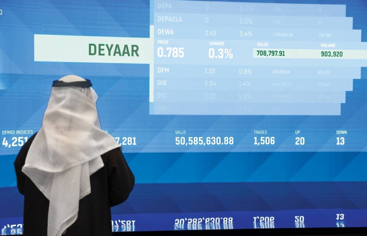 63 مليار درهم مكاسب «سوق دبي» في 5 أشهر