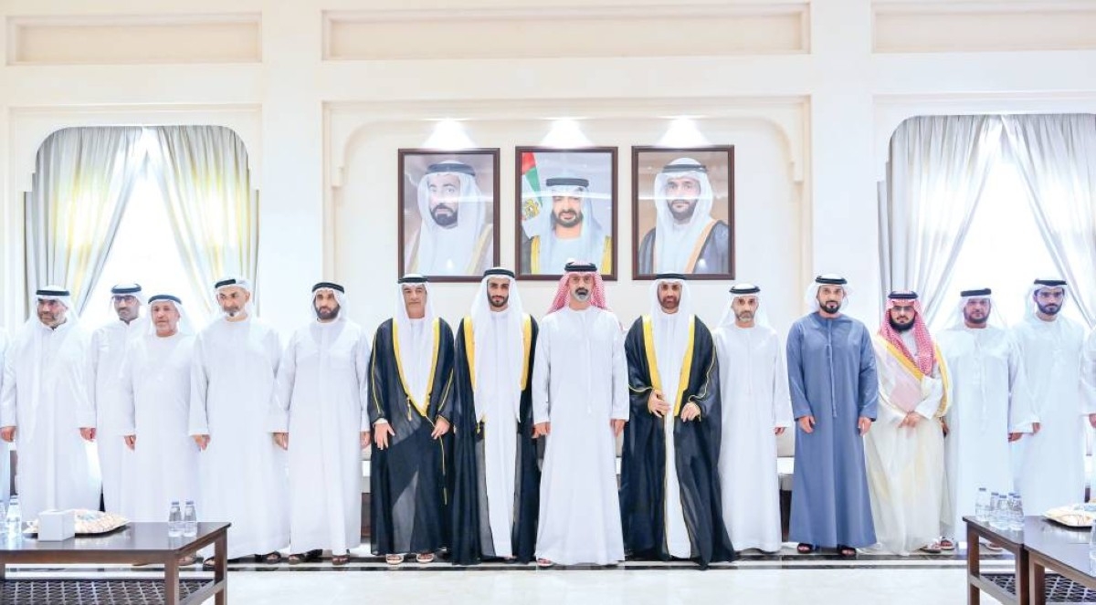 ولي عهد عجمان يحضرأفراح النعيمي والعويس