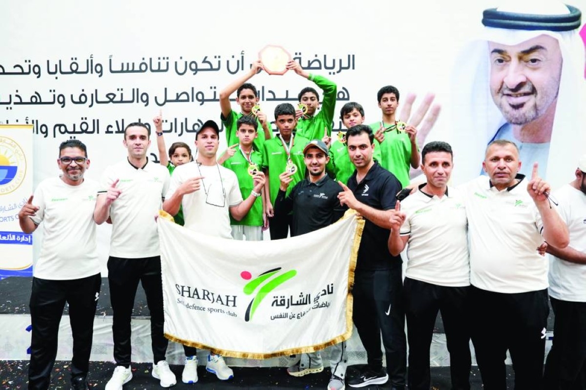 ناشئو «الشارقة للدفاع عن النفس» أبطال دوري الإمارات للتايكواندو