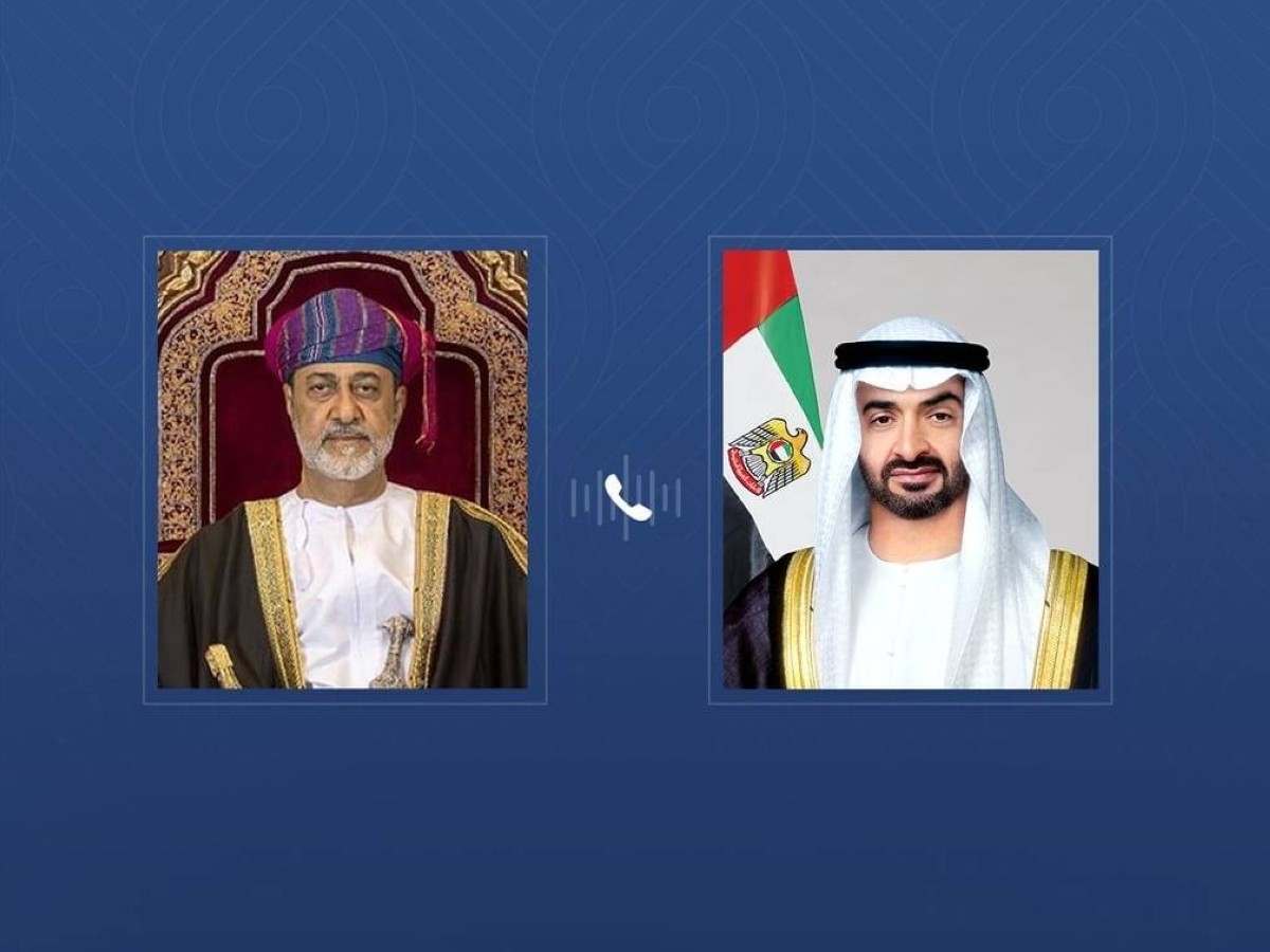 محمد بن زايد وسلطان عمان يتبادلان هاتفياً التهاني بمناسبة عيد الأضحى المبارك