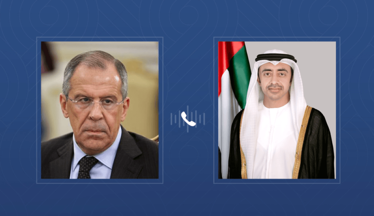 عبدالله بن زايد ولافروف يبحثان هاتفياً التطورات الإقليمية