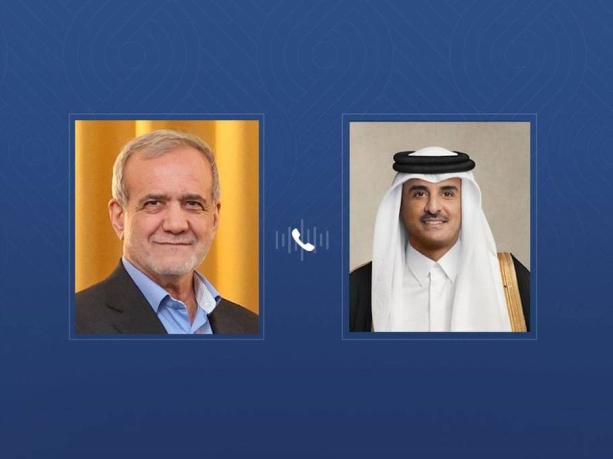 أمير قطر والرئيس الإيراني يبحثان هاتفيا الأوضاع الإقليمية
