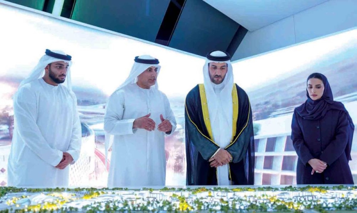 سلطان بن أحمد يشهد حفل إطلاق مشروع مدينة خالد بن سلطان