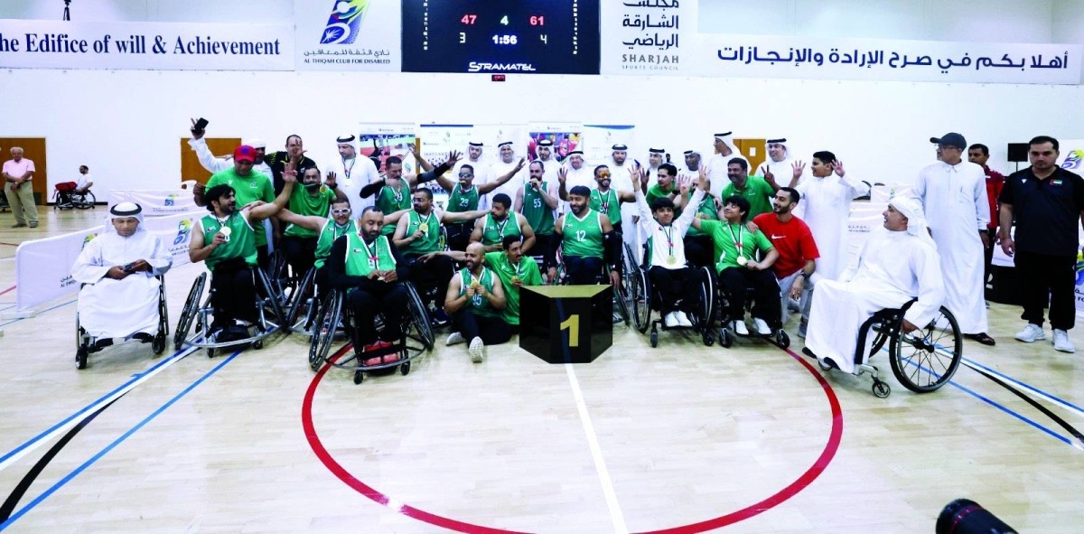 خورفكان للمعاقين بطل «سلة الكراسي المتحركة»