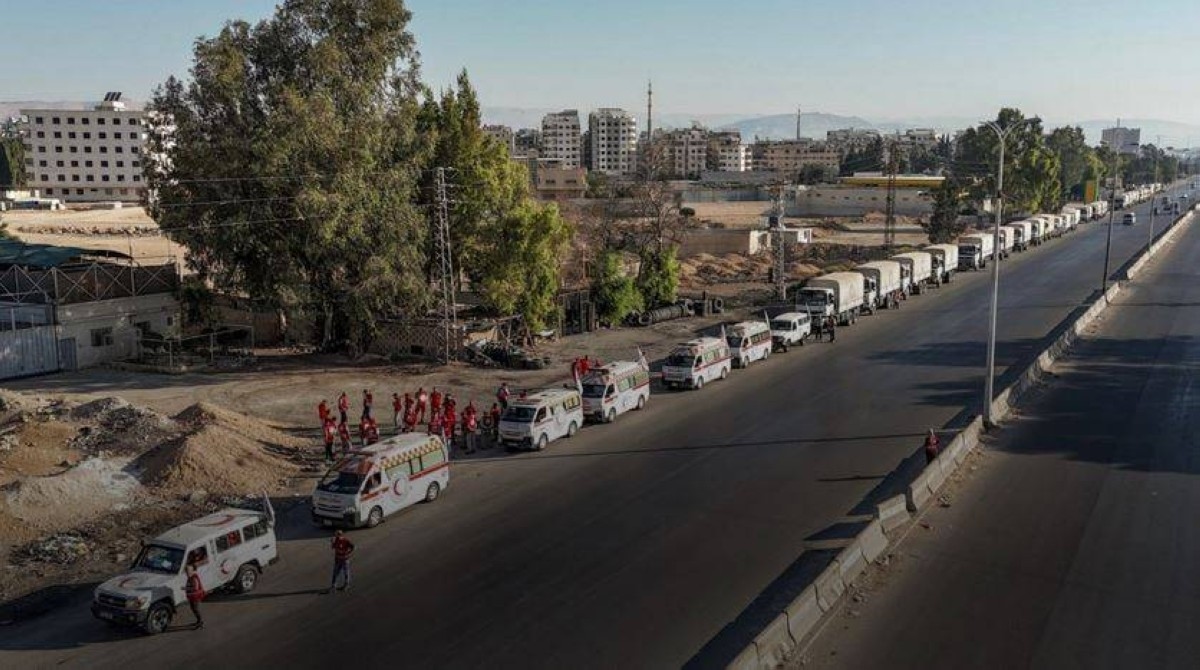 الصحة السورية ترسل قافلة مساعدات طبية إلى محافظة السويداء