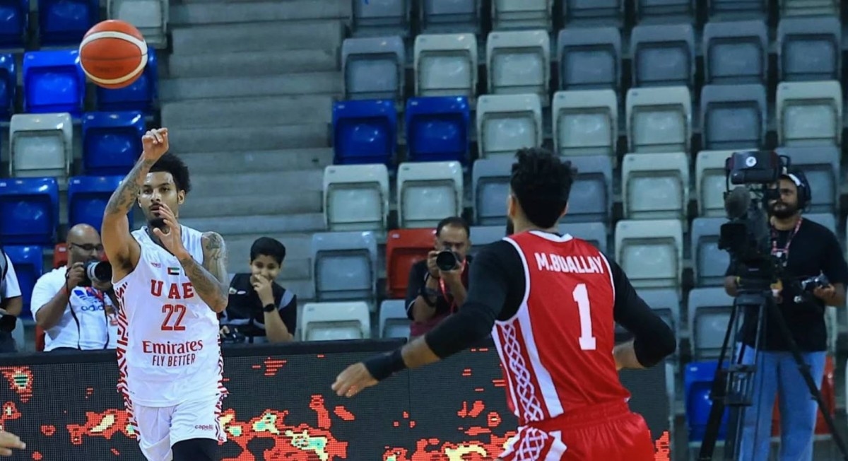 منتخب الإمارات لكرة السلة يفوز على البحرين في البطولة العربية