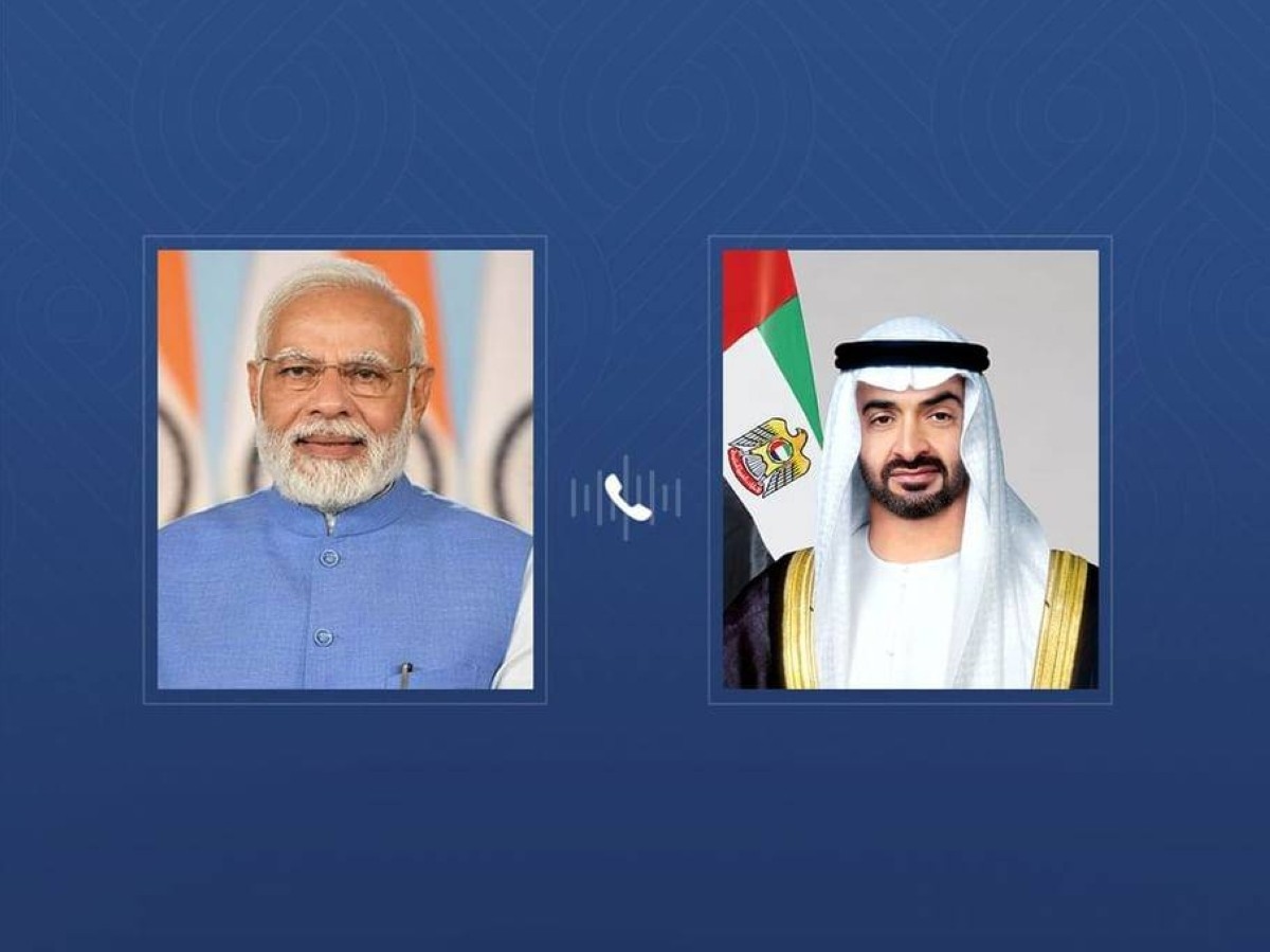 محمد بن زايد ورئيس وزراء الهند يبحثان هاتفياً تعزيز علاقات التعاون بين البلدين
