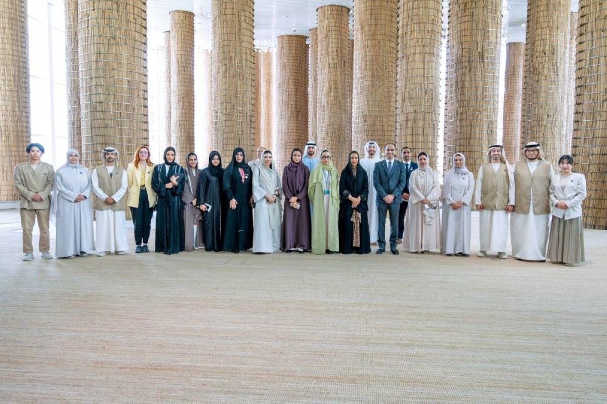 شما بنت محمد بن خالد تستعرض أهمية الوعي بالاستدامة في جناح الدولة بإكسبو أوساكا