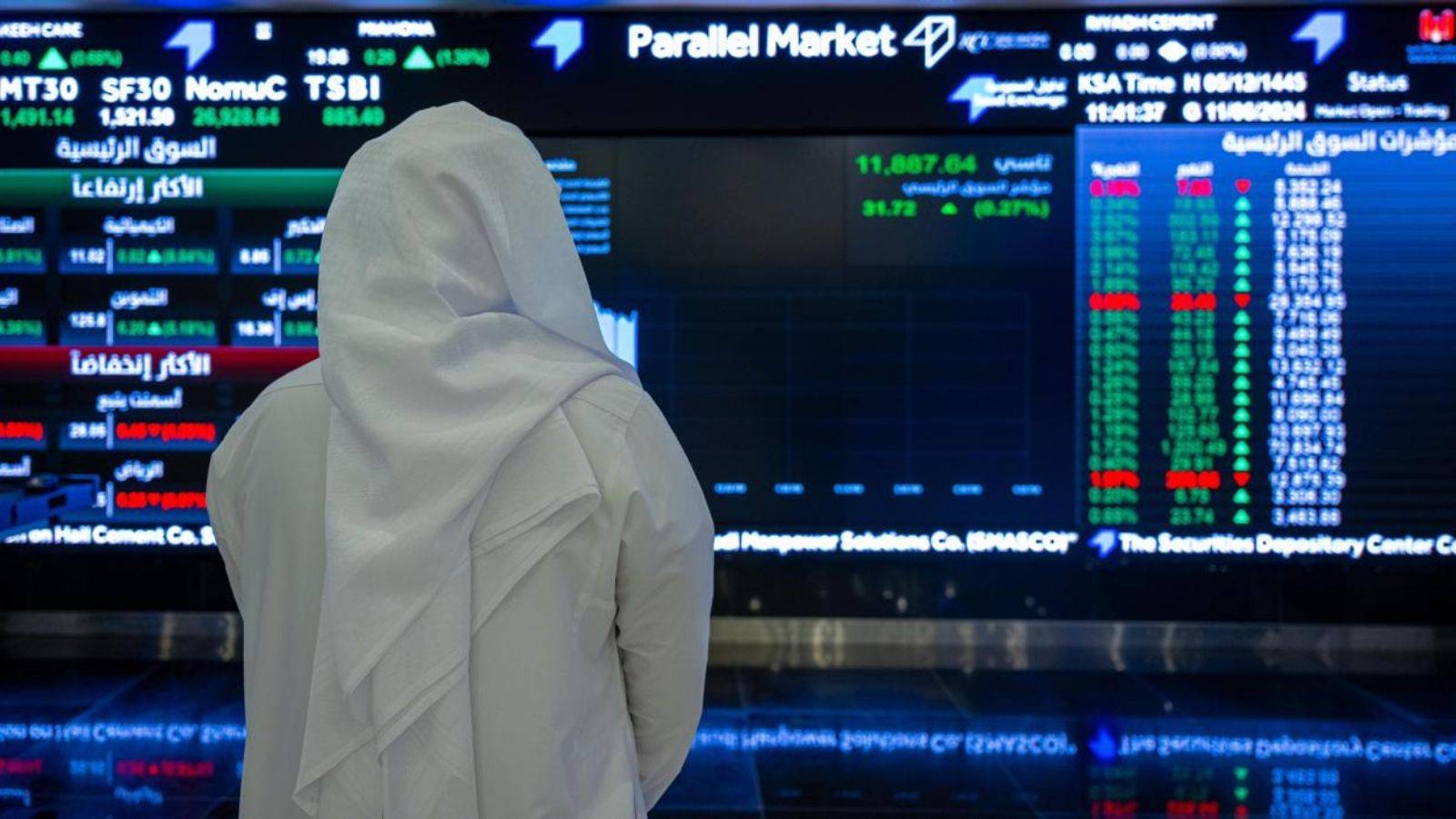 الأسهم السعودية تتراجع في أولى جلسات الأسبوع 0.4 % بضغط من قطاعي البنوك والعقار