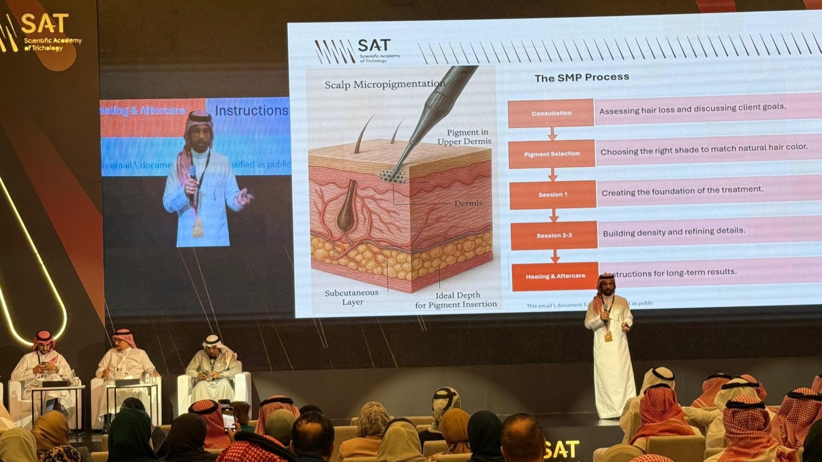 750 طبيب تجميل يناقشون في مؤتمر (SAT) محفزات من جسم الإنسان تعالج تساقط الشعر