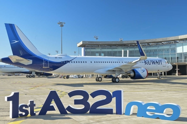 «إيرباص» تسلّم أول طائرة A321neo للخطوط الجوية الكويتية