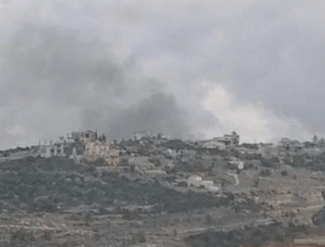 العدو استهدف حي شواط في عيتا الشعب وعمليات تمشيط في محيط بركة نقّار تسببت باندلاع النيران ليلا