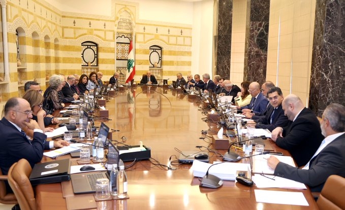 بالتفاصيل: هذا ما أقرّه مجلس الوزراء في جلسته في قصر بعبدا