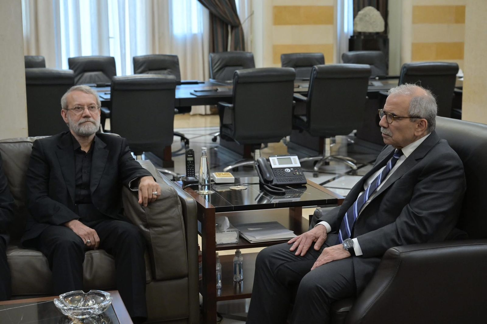 سلام أمام لاريجاني: التصريحات الأخيرة مرفوضة شكلاً ومضموناً' … وقرارات الحكومة لا يُسمح أن تكون موضع نقاش في أي دولة