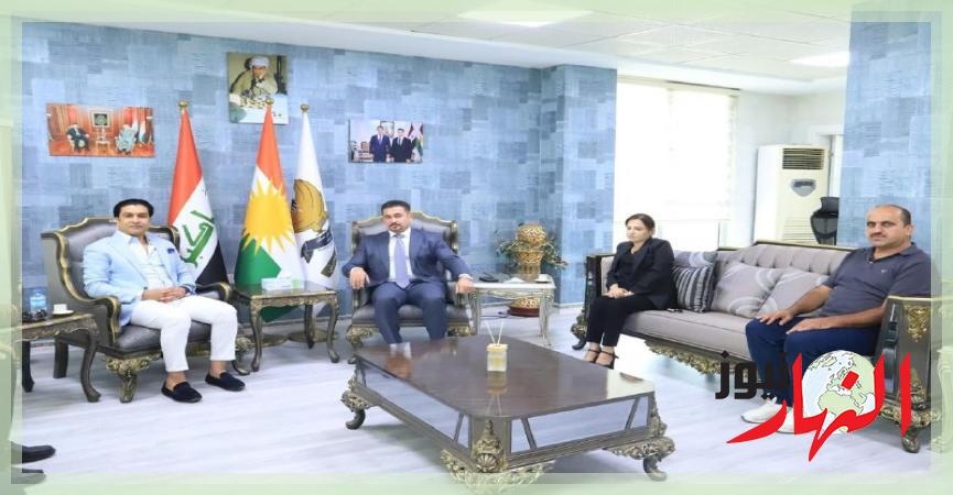 مدير عام الرياضة بأقليم كردستان العراقَ يستقبل نائب رئيس الإتحاد الدولي للميني فوتبول  النهار نيوز
