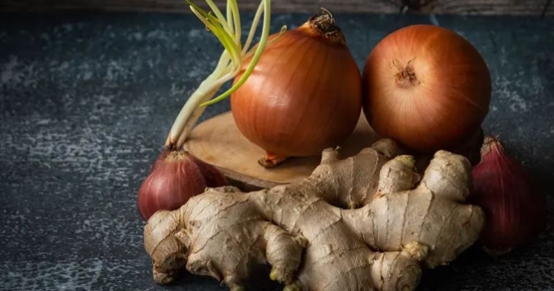 منها الزنجبيل والبصل.. عناصر غذائية مفيدة لعلاج عسر الهضم