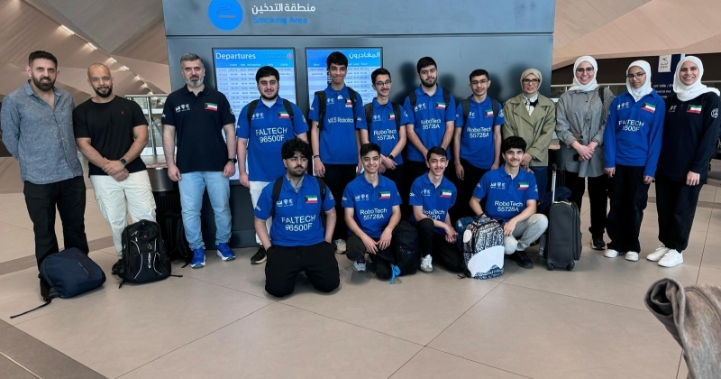طلبة «الثانوية» يغادرون إلى الولايات المتحدة للمشاركة في البطولة العالمية للروبوتات