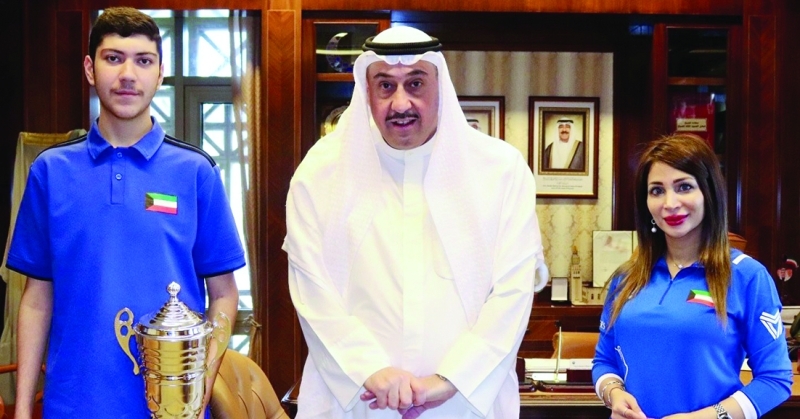 الحمود يكرّم أبطال غرب آسيا: نهج ثابت... دعم الكويت لشبابها