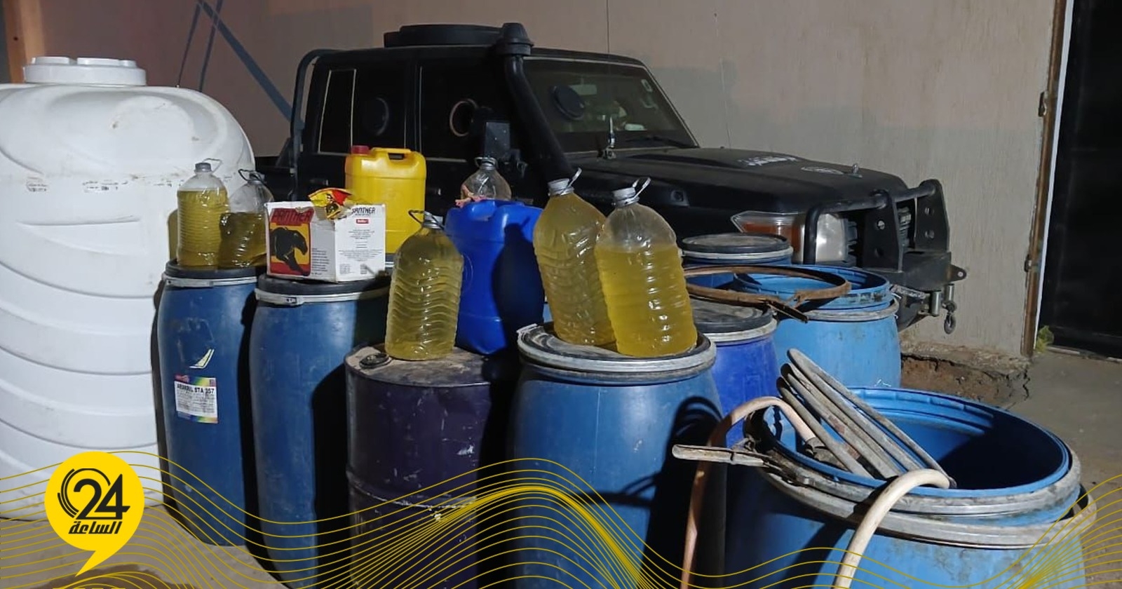 ضبط مصنع خمور محلية داخل مزرعة بسبها