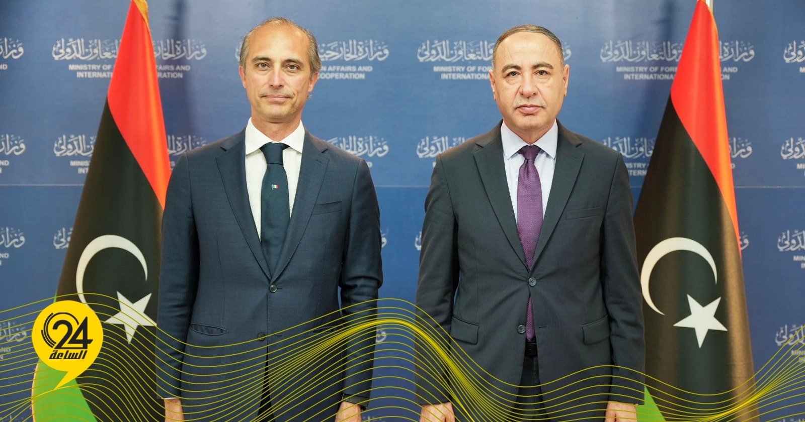 الباعور يبحث مع السفير الإيطالي دعم الاستقرار السياسي في ليبيا