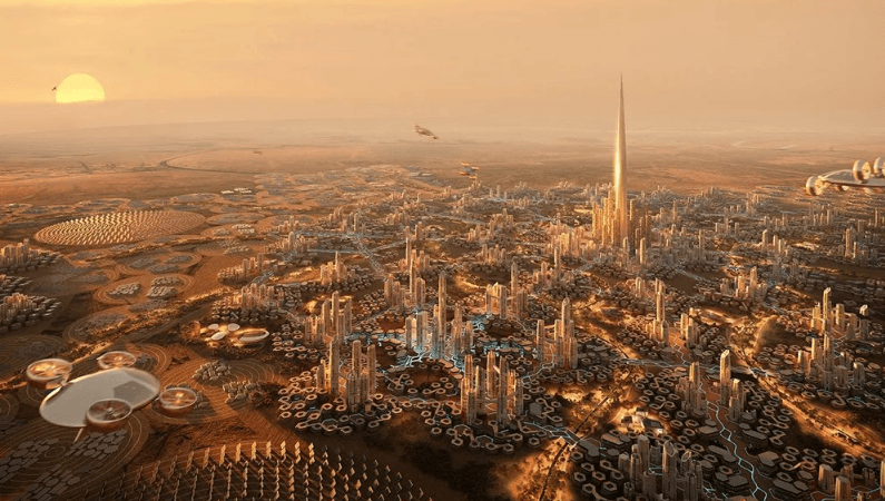 فتح باب المزايدة على بناء برج بارتفاع كيلومترين في السعودية