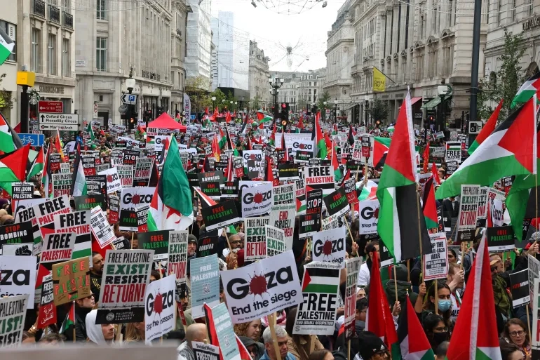 برلين.. إصابات واعتقالات خلال مظاهرة مؤيدة للفلسطينيين