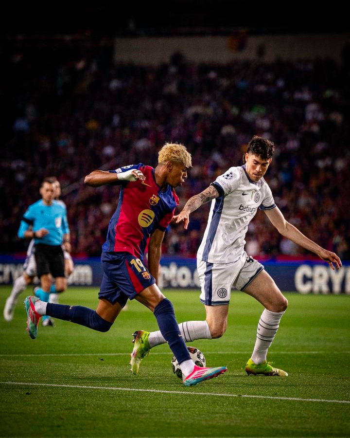 برشلونة يتعادل 3-3 أمام إنتر في مباراة مجنونة بأبطال أوروبا