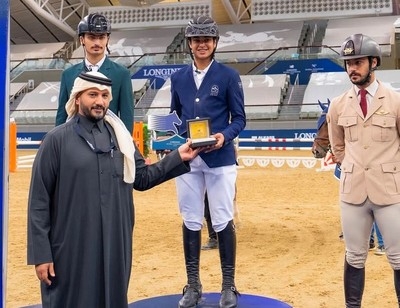 Al-Kharafi wins gold at the Longines Global Champions Tour in Qatar