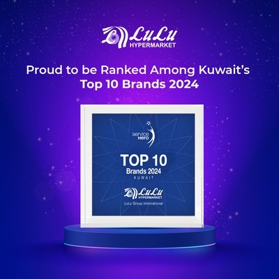 LuLu Hypermarket Wins Prestigious 'Top 10 Brands Award 2024' by Service Hero