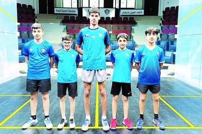 Kuwait youth team reaches final of Arab Squash Championship