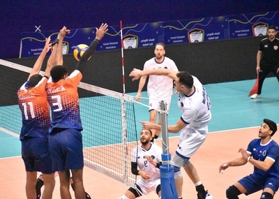 Burgan overcomes Kazma to stay unbeaten in the volleyball league