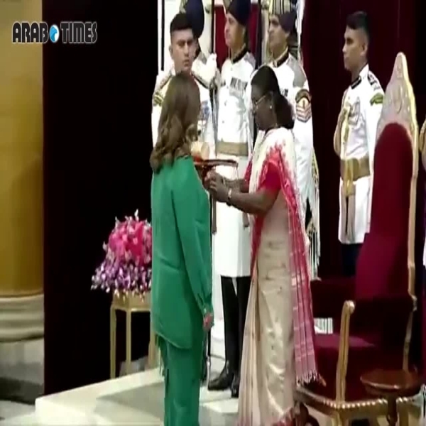India awards Sheikha Sheikha Ali Al-Jaber from Kuwait the Prestigious Padma Shri Award