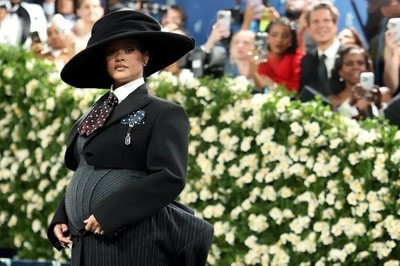 Rihanna debuts baby no. 3 with Met Gala glam
