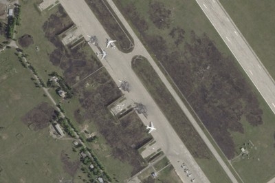 Satellite photos show destroyed bombers at a Russian air base that Ukraine said it hit