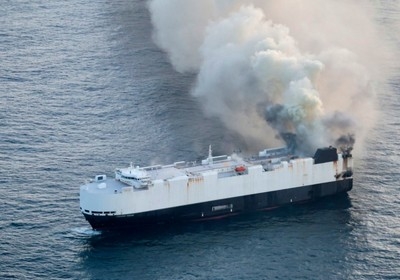 22 crew members safe after fire aboard cargo ship carrying vehicles off Alaska