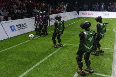 Chinese humanoid robots steal the spotlight in soccer over humans