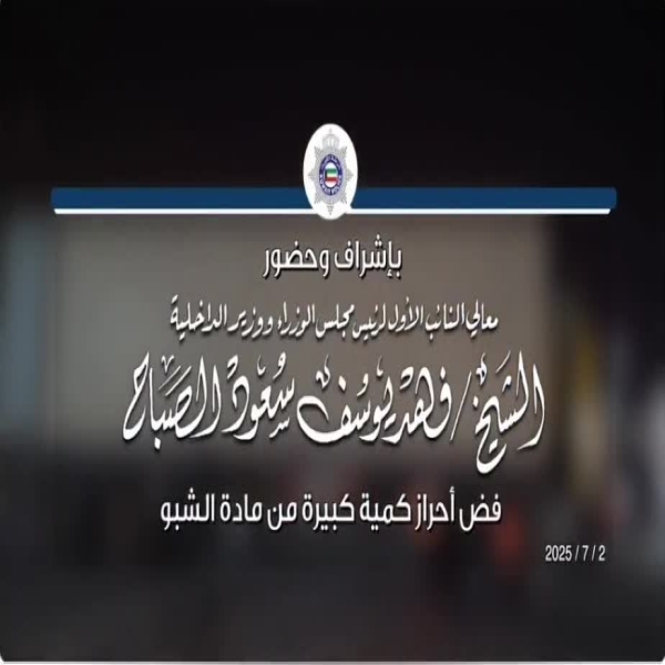 High-Value Drug Seizure In Kuwait Leads To Arrest Of Afghan National