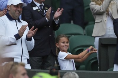Djokovic's daughter steals the show at Wimbledon with her victory dance