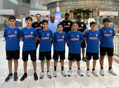 Kuwait squash team departs for Cairo