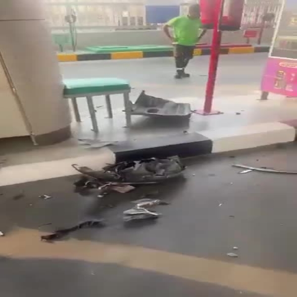 SUV Crashes into a Gas Station on 3rd Ring Road