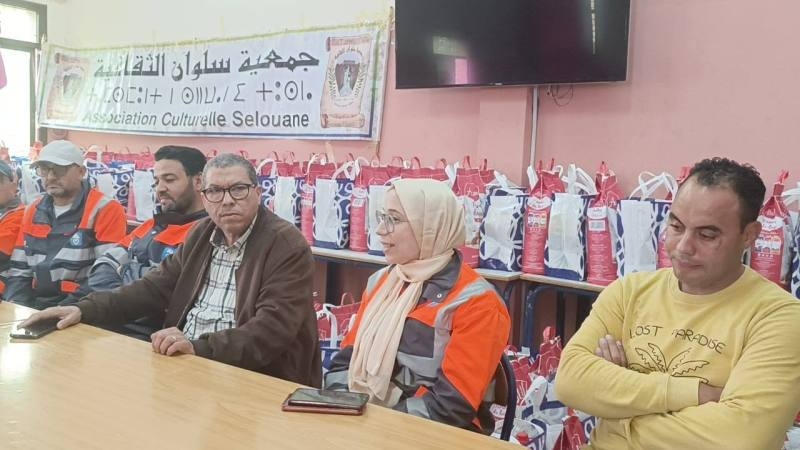 الناظور : جمعية سلوان الثقافية توزع 199 قفة بتنسيق ودعم من شركة هولسيم وجمعية أنوال الخيرية بإسن ألمانيا