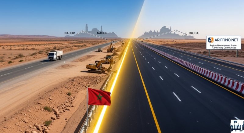 مليار سنتيم لاصلاح مقطع طرقي هام بين الناظور و وجدة