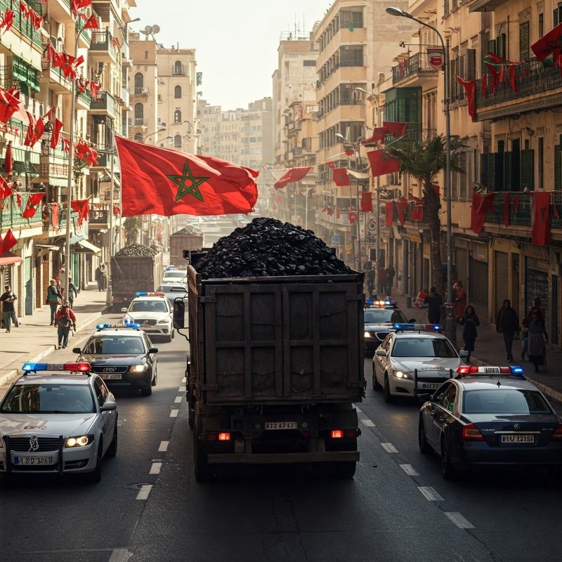 شاحنة فحم حجري تحمل 550 مليار في المغرب؟