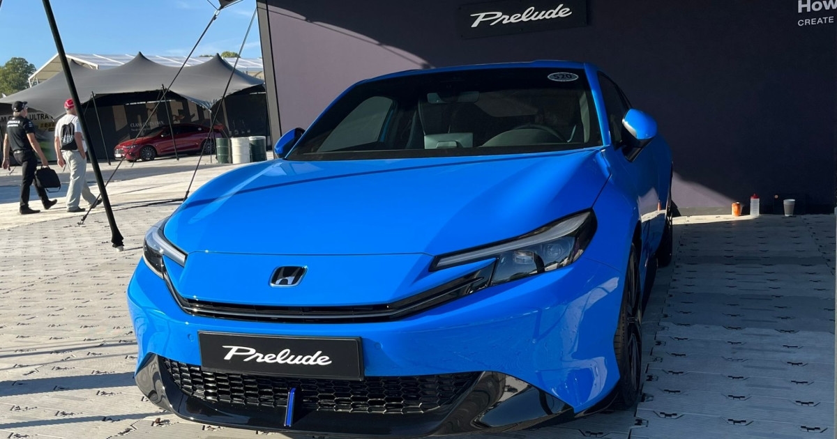 The New Honda Prelude Makes Goodwood Debut as a Sleek Hybrid Coupe