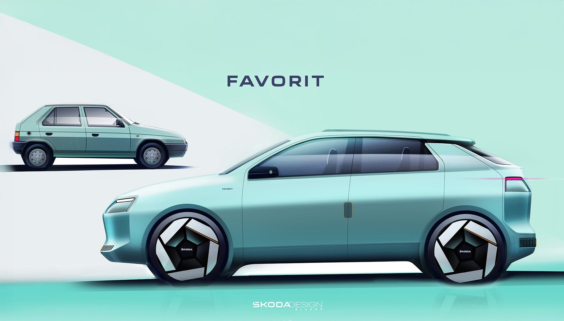Skoda's former Favorit gets a modern makeover