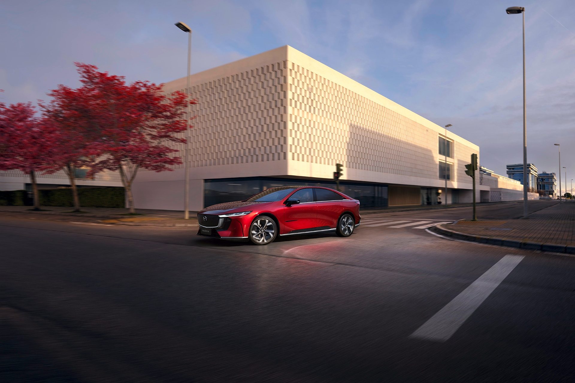 Mazda6e electric sedan debuts in Europe