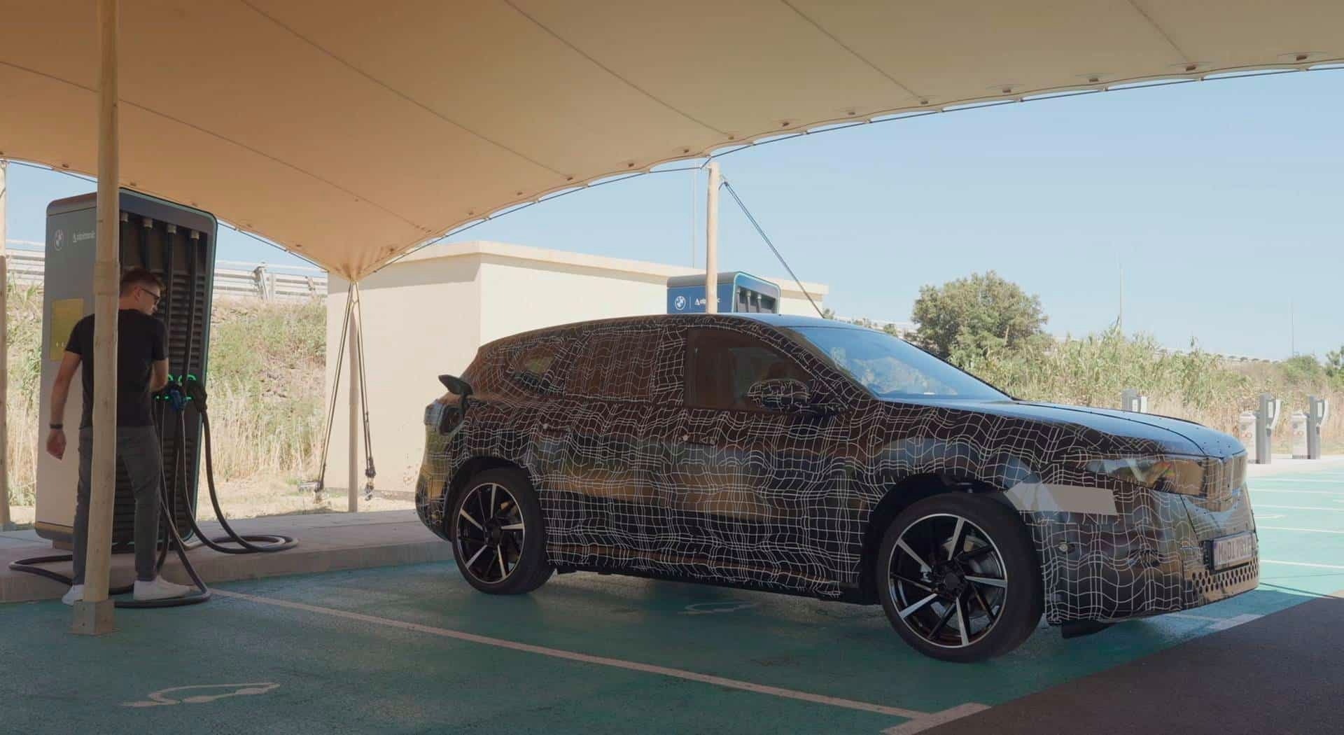 BMW's smart IX3 charging flap