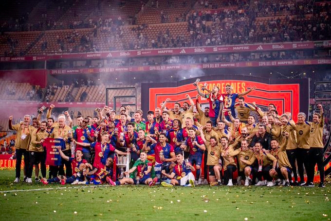 برشلونة يهزم ريال في الوقت الإضافي ويتوج بكأس ملك اسبانيا